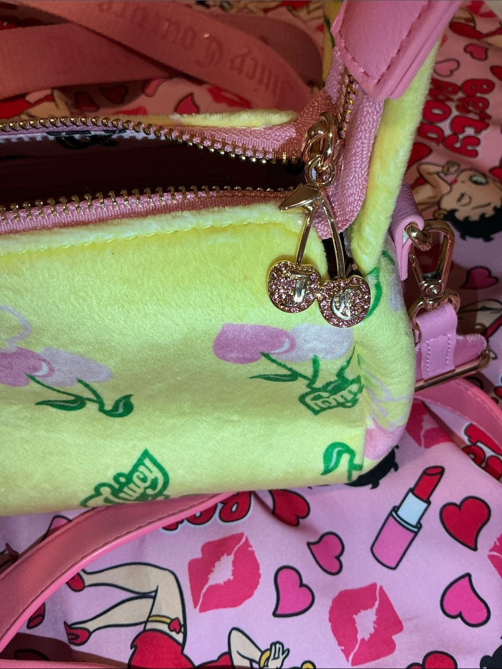 Juicy Couture Purse Bundle
Pink lemonade Tote and Retro Cherry purse π©·π - Picture 5 of 9